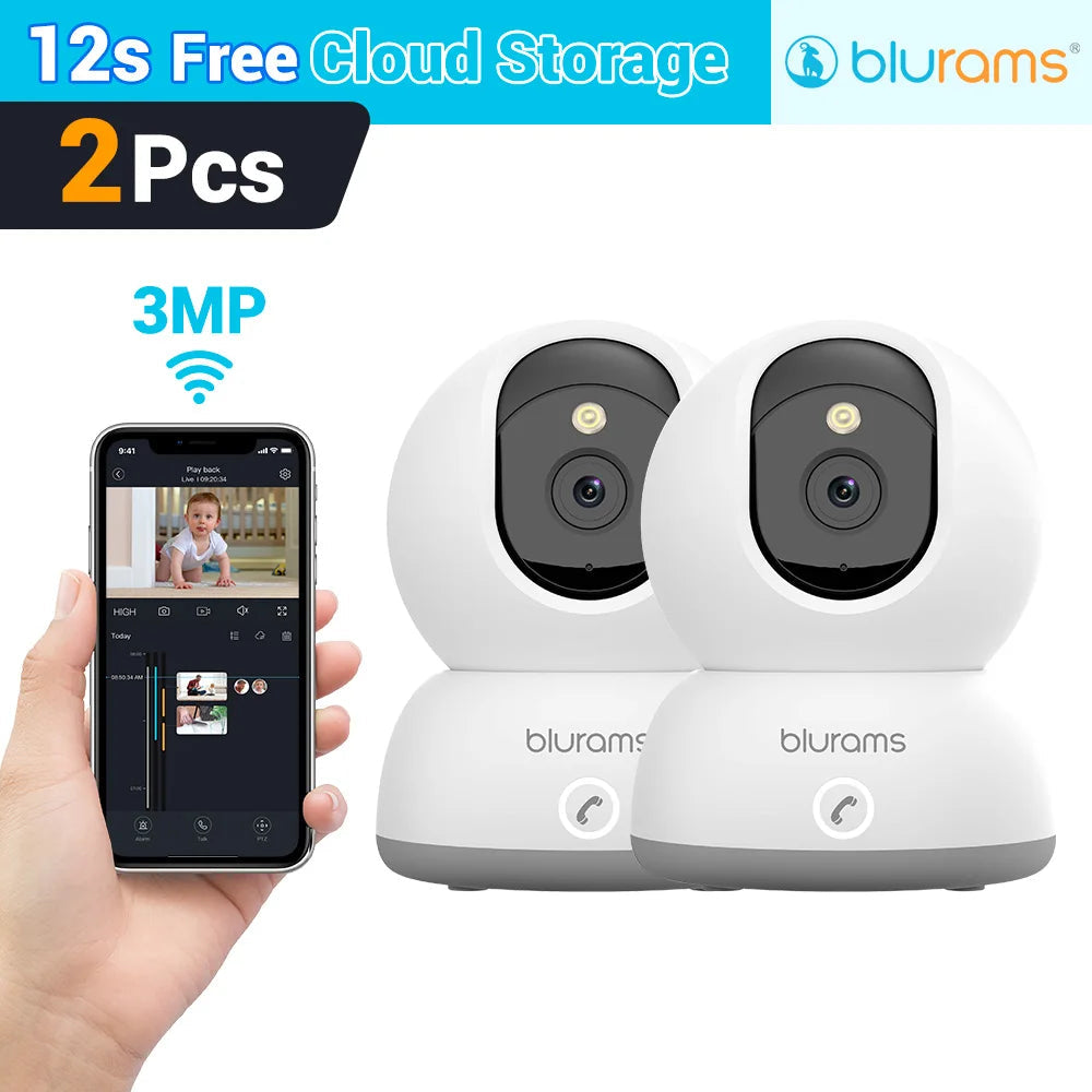 Blurams Baby Monitor Camera 2K HD Home Security Camera with Motion Detection and Two-Way Audio, Easy Setup, Clear Day & Night TechElect
