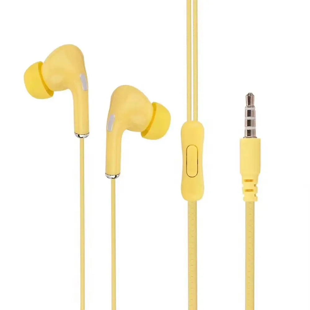 High Definition Wired Earphone 3.5mm In-Ear Control Portable Sport Wired Headset With Mic Wired Headphones For Mobile Phones - TechElect