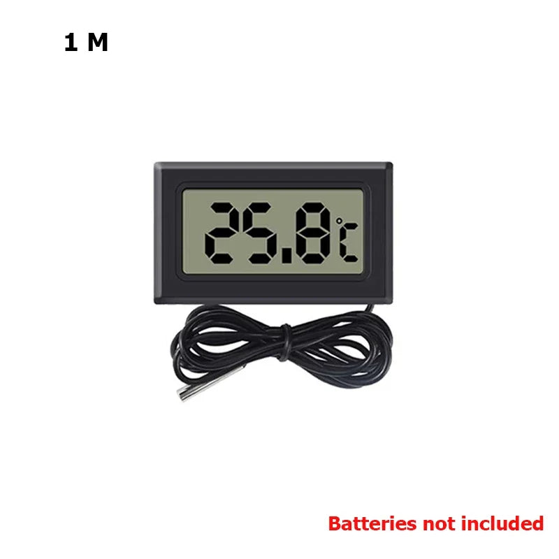 Mini Digital LCD Indoor Convenient Temperature Sensor Humidity Meter Thermometer Hygrometer Gauge Instruments Cable Measurement Techelectronicx