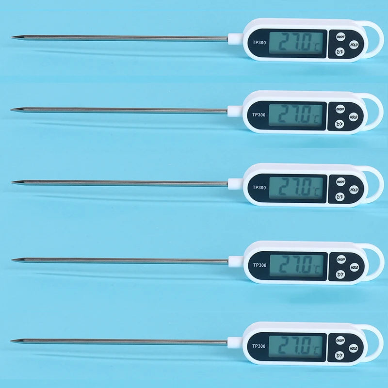 Food Meat Thermometer Probe Type Kitchen Digital Thermometer For Milk Cooking Food BBQ TP300 Electronic Temperature Gauge Tool Techelectronicx