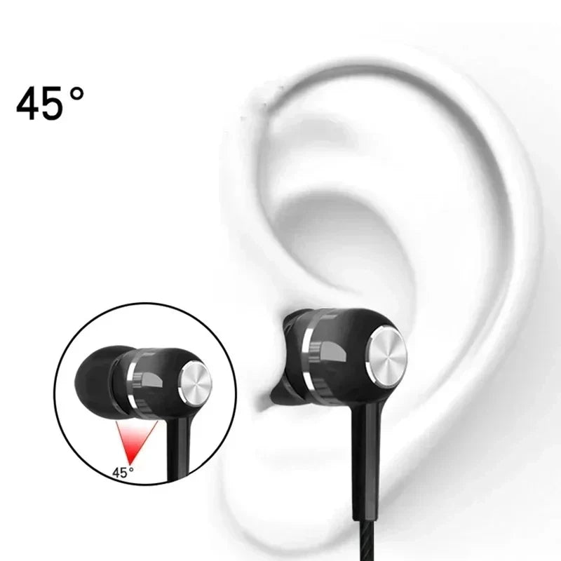 3.5mm Wired Earphone In-Ear Headset HIFI Heavy Bass Earbuds Monitor Sports Headset Stereo Music Gaming Headphone with Microphone - TechElect
