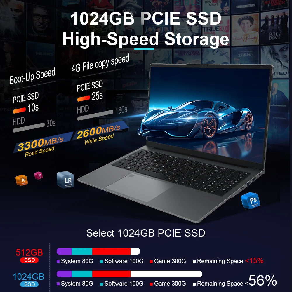 Ninkear A15 Plus Laptop 15.6" IPS FHD AMD Ryzen™ 7 5825U Notebook 32G DDR4 1TB SSD 57WH Windows 11 Gaming Computer Notebook Techelectronicx