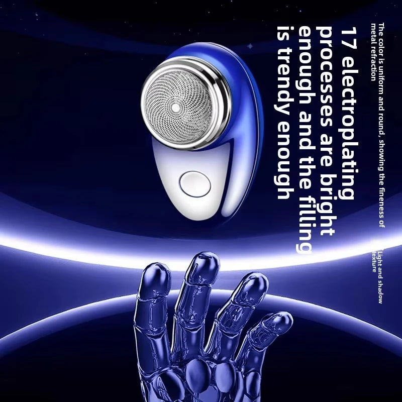 061 Men's USB Electric Mini Shaver, Wet and Dry Dual Use Rechargeable Car Shaver, Home Travel Shaver Techelectronicx