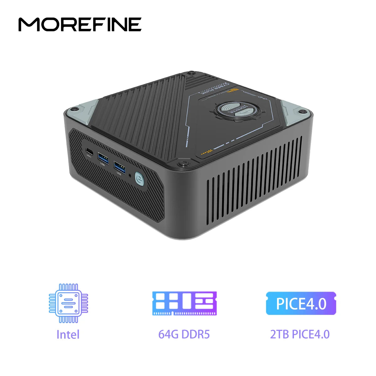 MOREFINE New Mini Pc S800 Intel Core Ultra 9 185H Ultra 7 155H Diy Gaming Computer Laptop Gamer Desktop Computers Windows11PRO TechElect