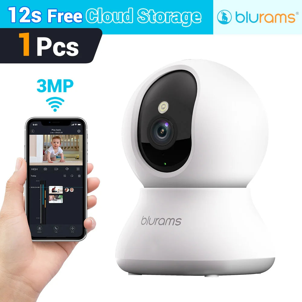 Blurams Baby Monitor Camera 2K HD Home Security Camera with Motion Detection and Two-Way Audio, Easy Setup, Clear Day & Night TechElect