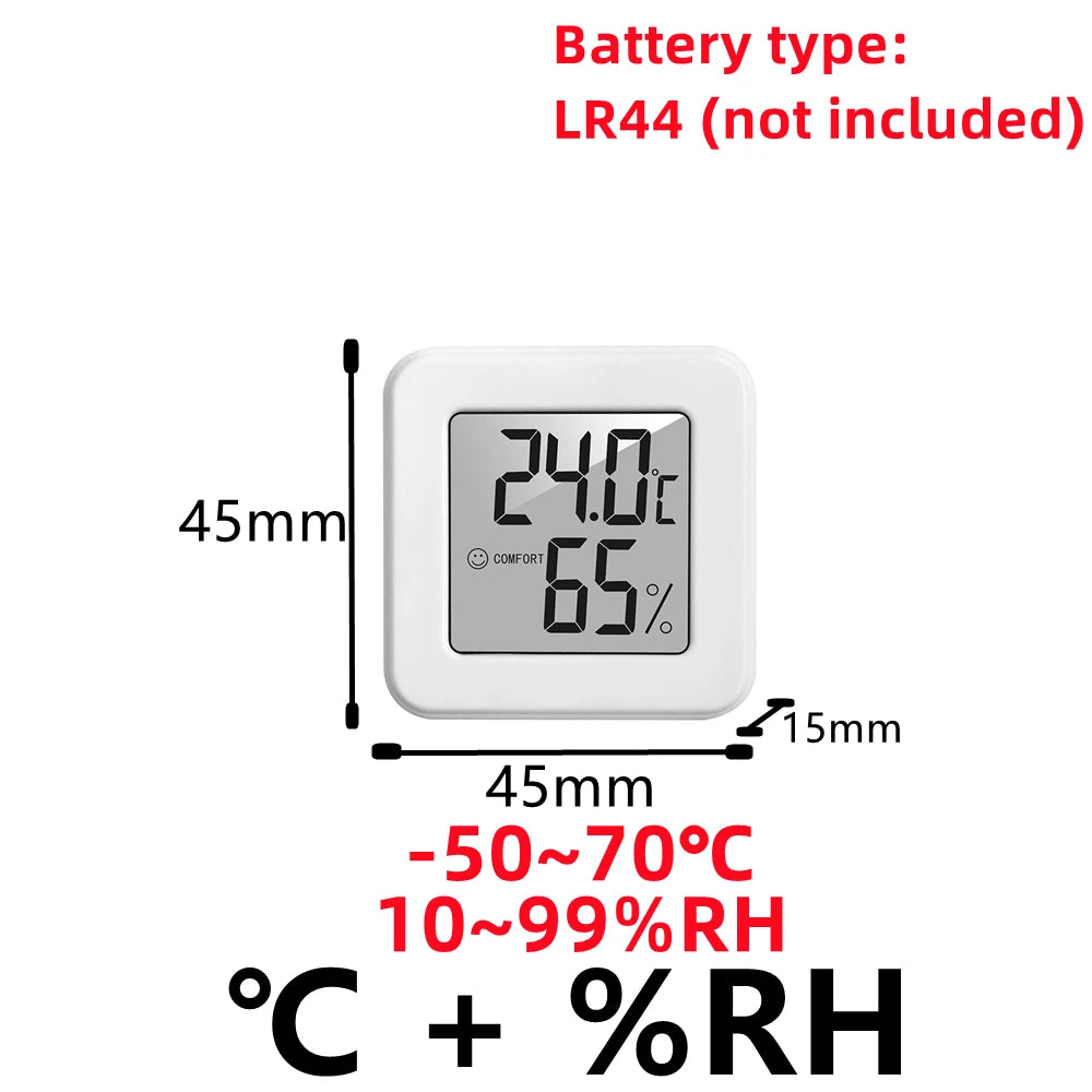 Mini LCD Digital Thermometer Hygrometer Indoor Room Temperature Humidity Meter Sensor Gauge Weather Station Techelectronicx