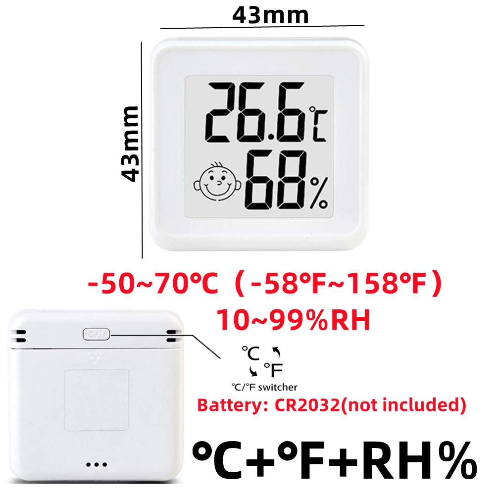 Mini LCD Digital Thermometer Hygrometer Indoor Room Temperature Humidity Meter Sensor Gauge Weather Station Techelectronicx