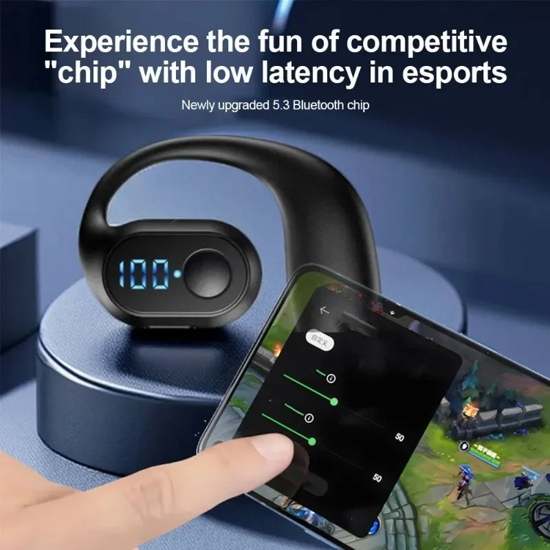 Bluetooth 5.3 Headphone TWS Wireless Ear Hook Earphone HiFi Stereo Noise Reduction Headset Waterproof Earbud for Huawi Xiami - TechElect