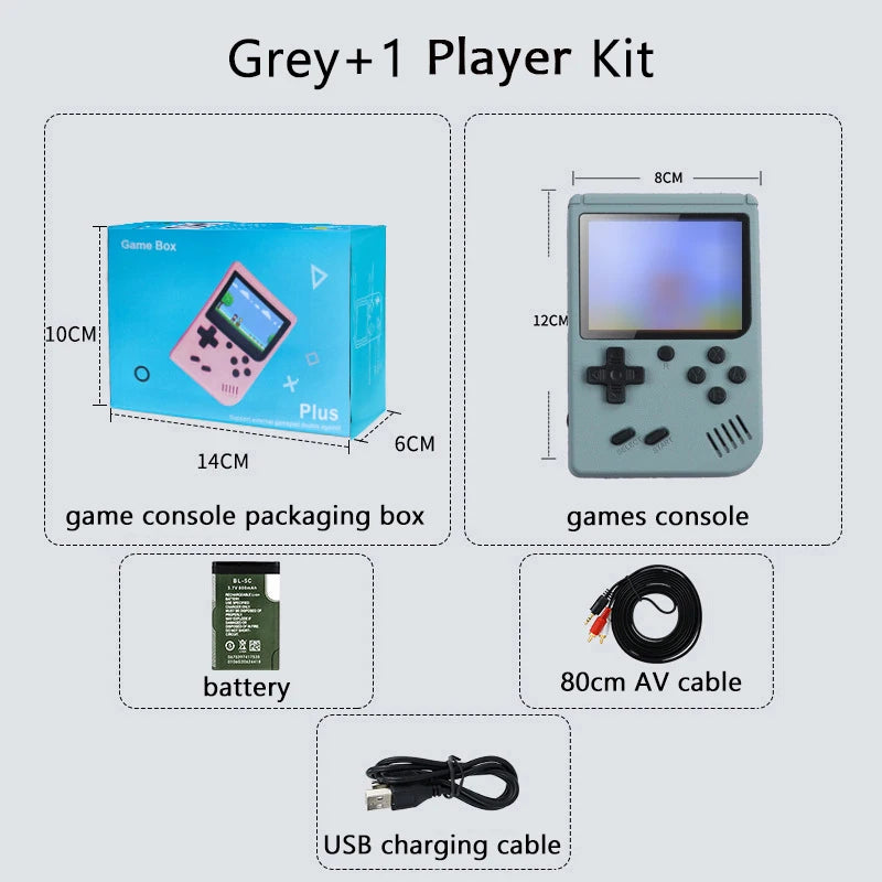 Retro Portable Mini Handheld Video Game Console 8 Bit 3.0 Inch Color LCD Kids Color Game Player Built in 500 Games Techelectronicx