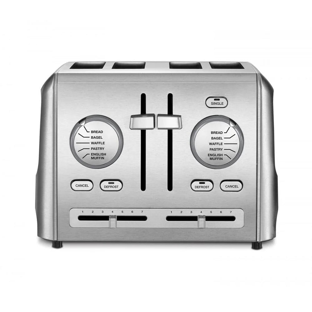 4 Slice Toaster High Lift Carriages Generous Slots Precision Settings Stylish Kitchen Appliance Perfect Breakfast Cooking Techelectronicx
