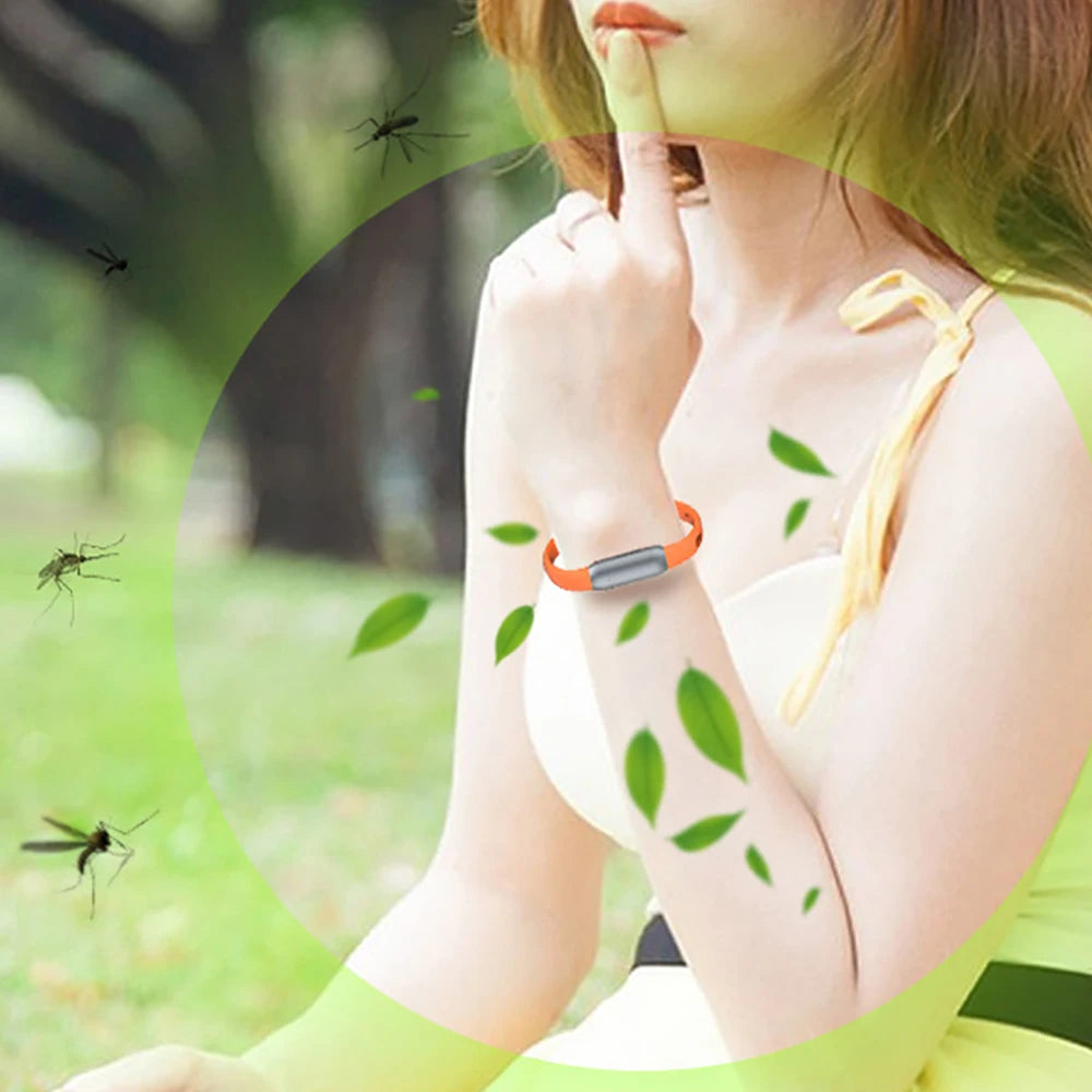 Essential Oil Mosquitoes Repeller Bracelet Anti Mosquitoes Bite Wristband Kids Prevent Mosquitoes Wrist Watch For Indoor Outdoor - TechElect