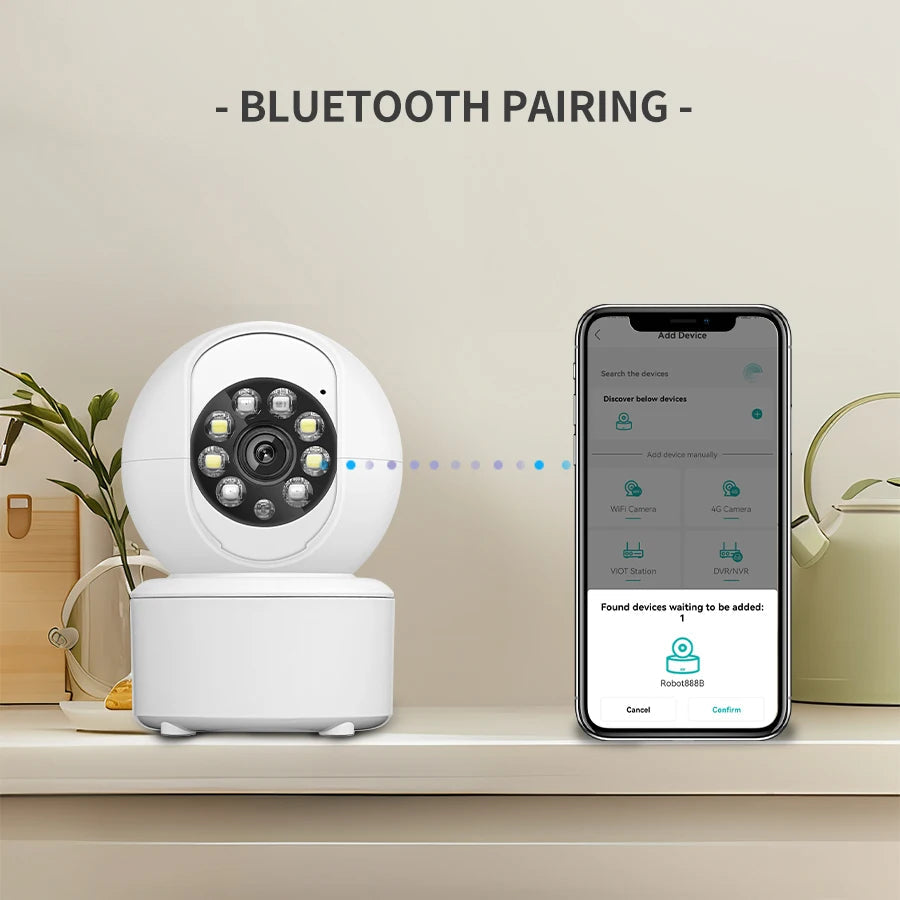 1080P Smart WIFI Security Protection Pet Baby Monitor Camera Full Color Night Vision Automatic Tracking Two-Way Audio ICSEE TechElect