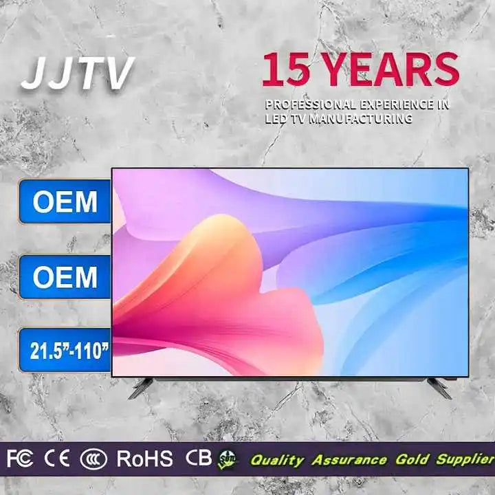 Wholesale Price 4K Android Smart TV 50 55 65 75 85 Inch Custom Logo OEM Unbreakable LED TV HD Definition TechElect