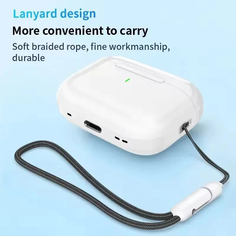 Airs Pro True Wireless Bluetooth Earphones Headphones Bin Lanyard HiFi Sound Low Latency Noise Reduction Earbuds for IOS Android - TechElect