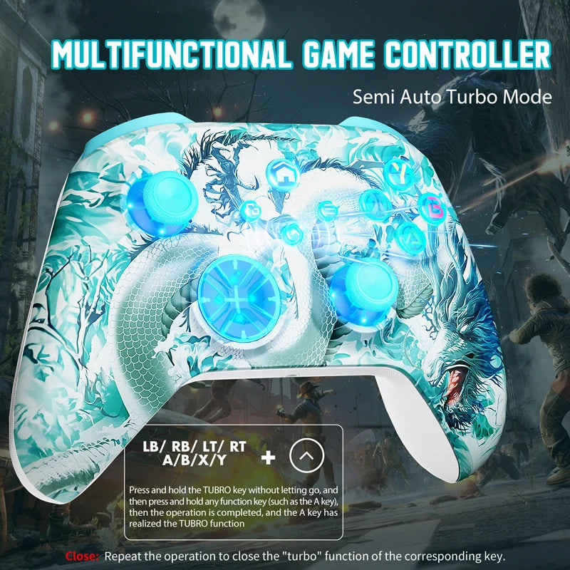WIFI Control For XBOX One ,Series S/X Wireless Controller Dual Vibration Hall Effect 6-Axis Gyro FUNC RGB Gamepad Accessories Techelectronicx