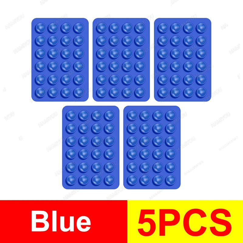 5-1Pack Strong Grip Holder Adhesive Silicone Suction Phone Case Mount Anti-Slip Hands-Free Sticky Cell Phone Grip Stands Techelectronicx