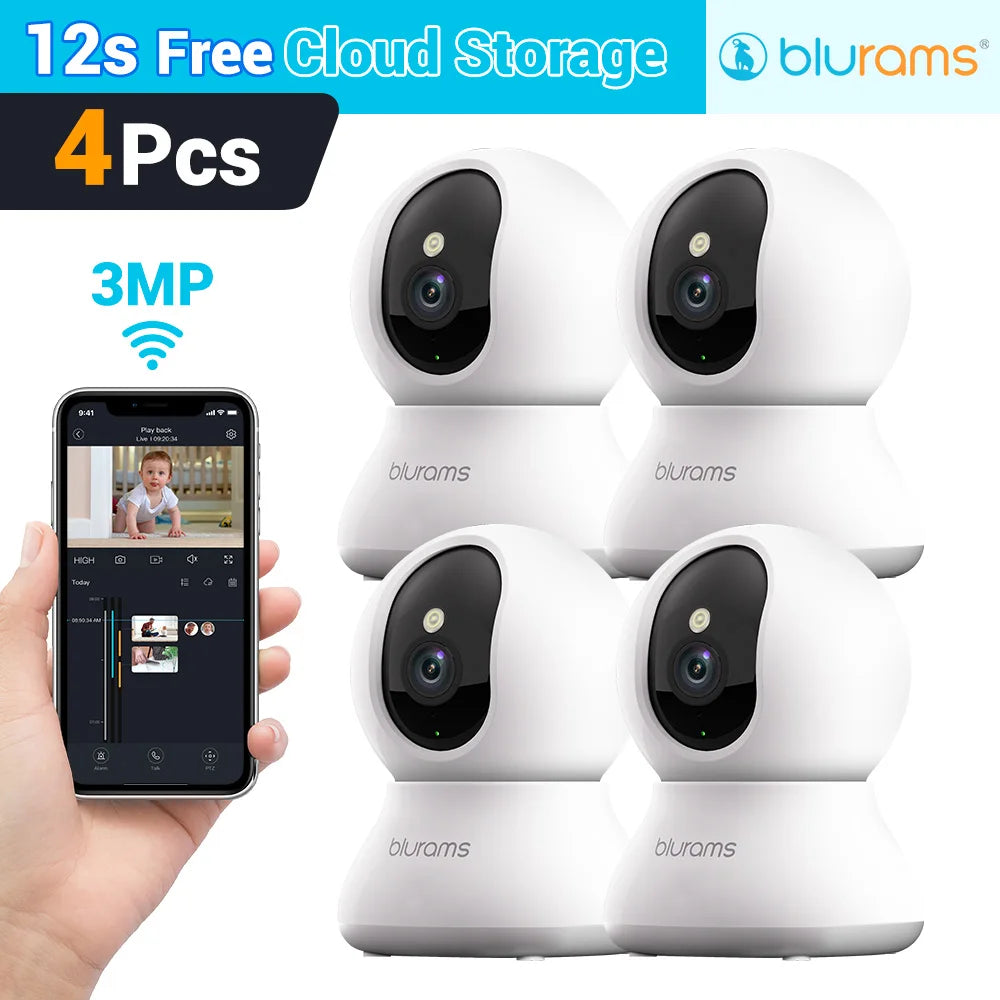 Blurams Baby Monitor Camera 2K HD Home Security Camera with Motion Detection and Two-Way Audio, Easy Setup, Clear Day & Night TechElect