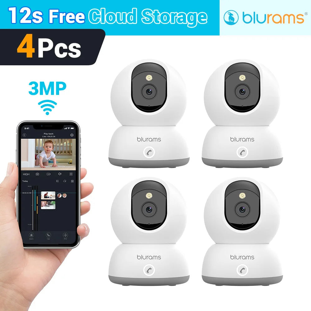 Blurams Baby Monitor Camera 2K HD Home Security Camera with Motion Detection and Two-Way Audio, Easy Setup, Clear Day & Night TechElect