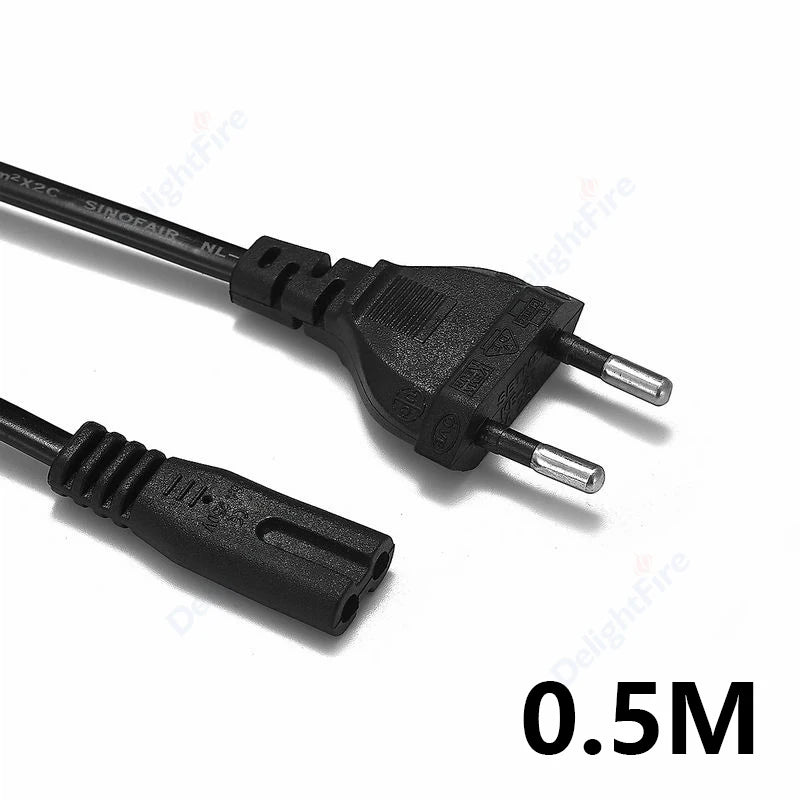 0.3-10m EU Extension Cord C7 Power Cable Figure 8 Euro Plug AC Cable For Samsung LG Sony TV Samsung Monitor Power Supply PS2 3 Techelectronicx