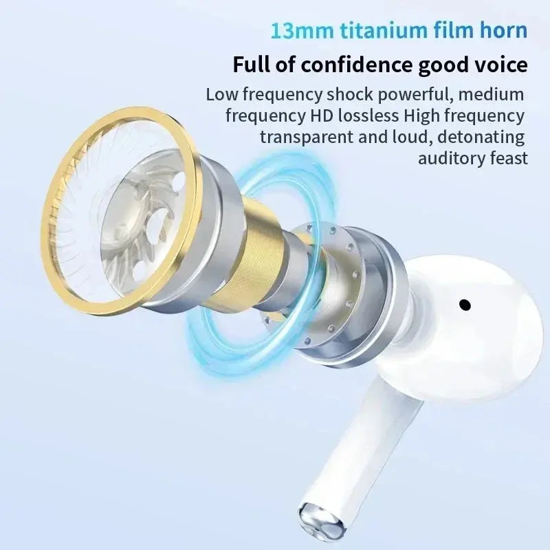 Air Pro True Wireless Bluetooth Earphones Headphones Bin Lanyard HiFi Sound Low Latency Noise Reduction Earbuds for IOS Android - TechElect