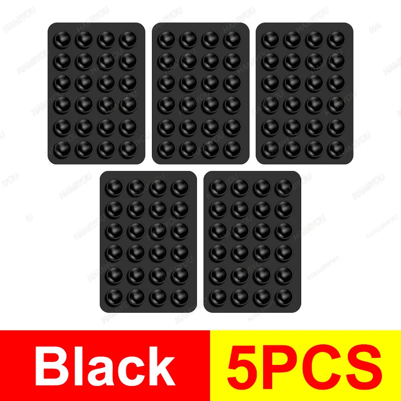5-1Pack Strong Grip Holder Adhesive Silicone Suction Phone Case Mount Anti-Slip Hands-Free Sticky Cell Phone Grip Stands Techelectronicx