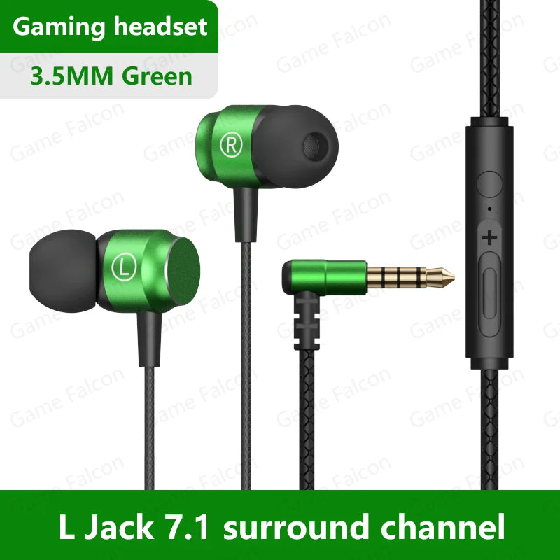 L Jack Magnetic Wired Gaming Headset 3.5mm Type-C Music Headset HiFi Mic Stereo Surround Sound For Phone Computer Mic Headset - TechElect