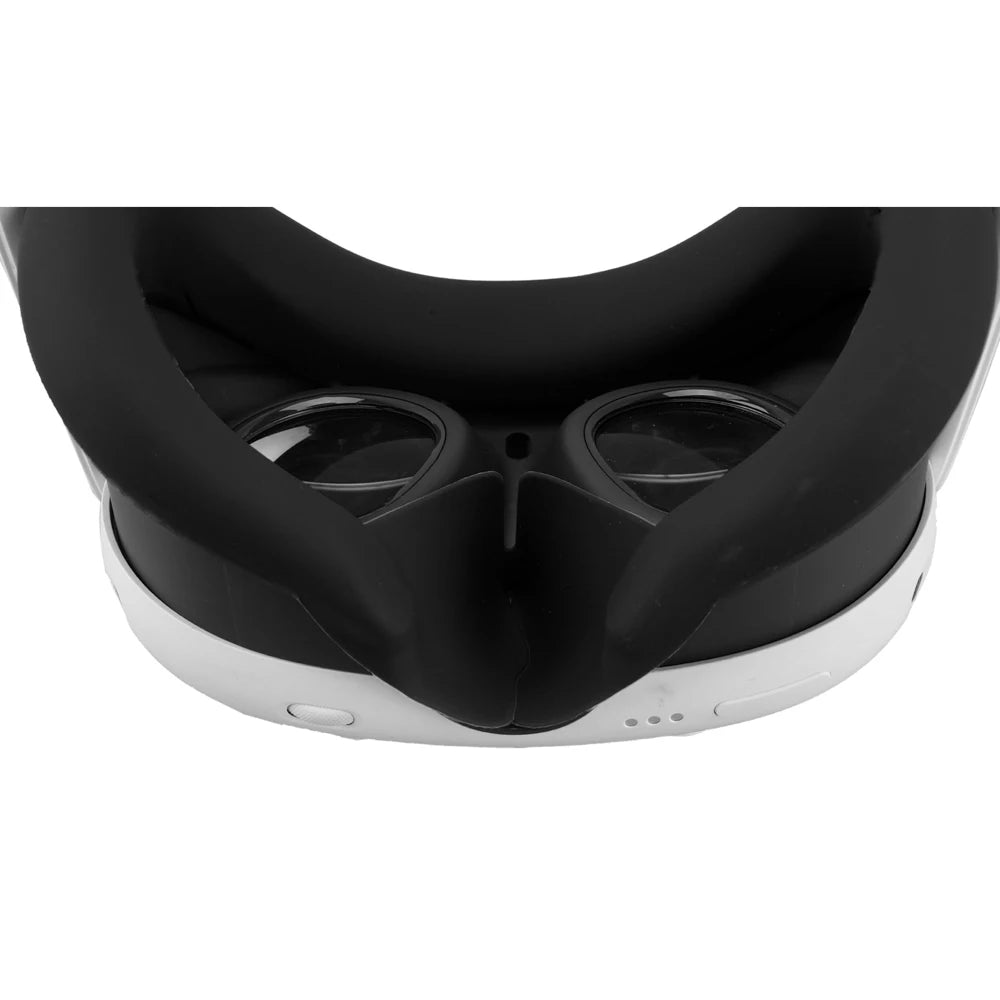 Silicone VR Face Mask For Meta Quest 3 Facial Interface Sweatproof Mask Face Cushion Lightproof Mask Face Cover VR Accessories - TechElect