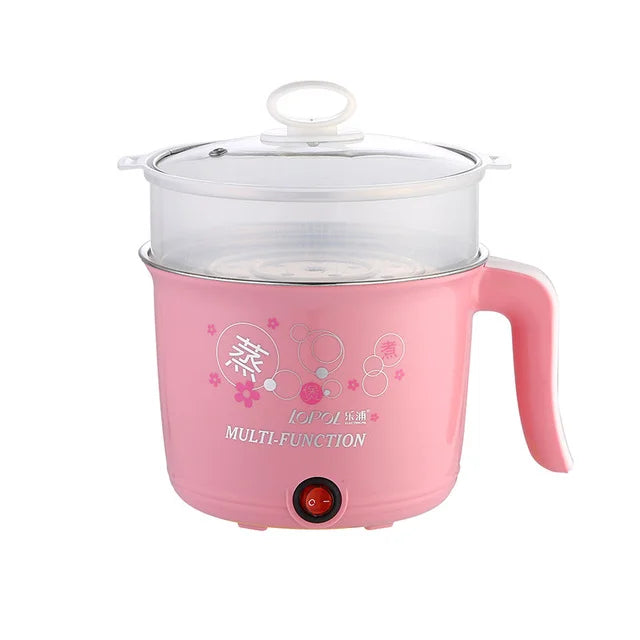 Multifunction Electric Cooker Hot Pot 1-2 People Heating Pan Multi Ramen Pot Machine Mini Rice Cook Kitchen Appliance Korea 220V TechElect