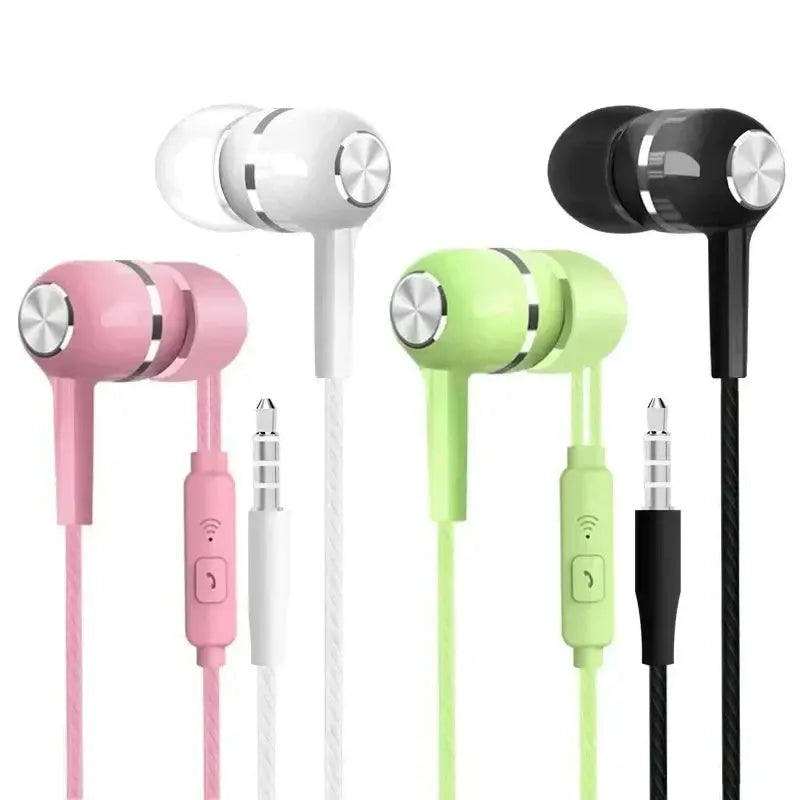 3.5mm Wired Earphone In-Ear Headset HIFI Heavy Bass Earbuds Monitor Sports Headset Stereo Music Gaming Headphone with Microphone - TechElect