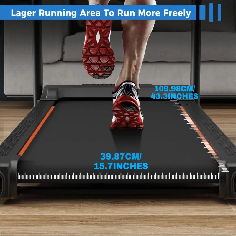 US Stock Compact Easy Folding Treadmill Motorized Running Jogging Machine with Audio Speakers and Incline Adjuster TechElect