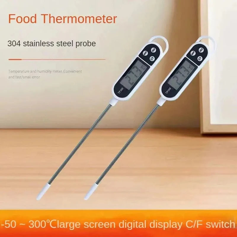 Food Meat Thermometer Probe Type Kitchen Digital Thermometer For Milk Cooking Food BBQ TP300 Electronic Temperature Gauge Tool Techelectronicx