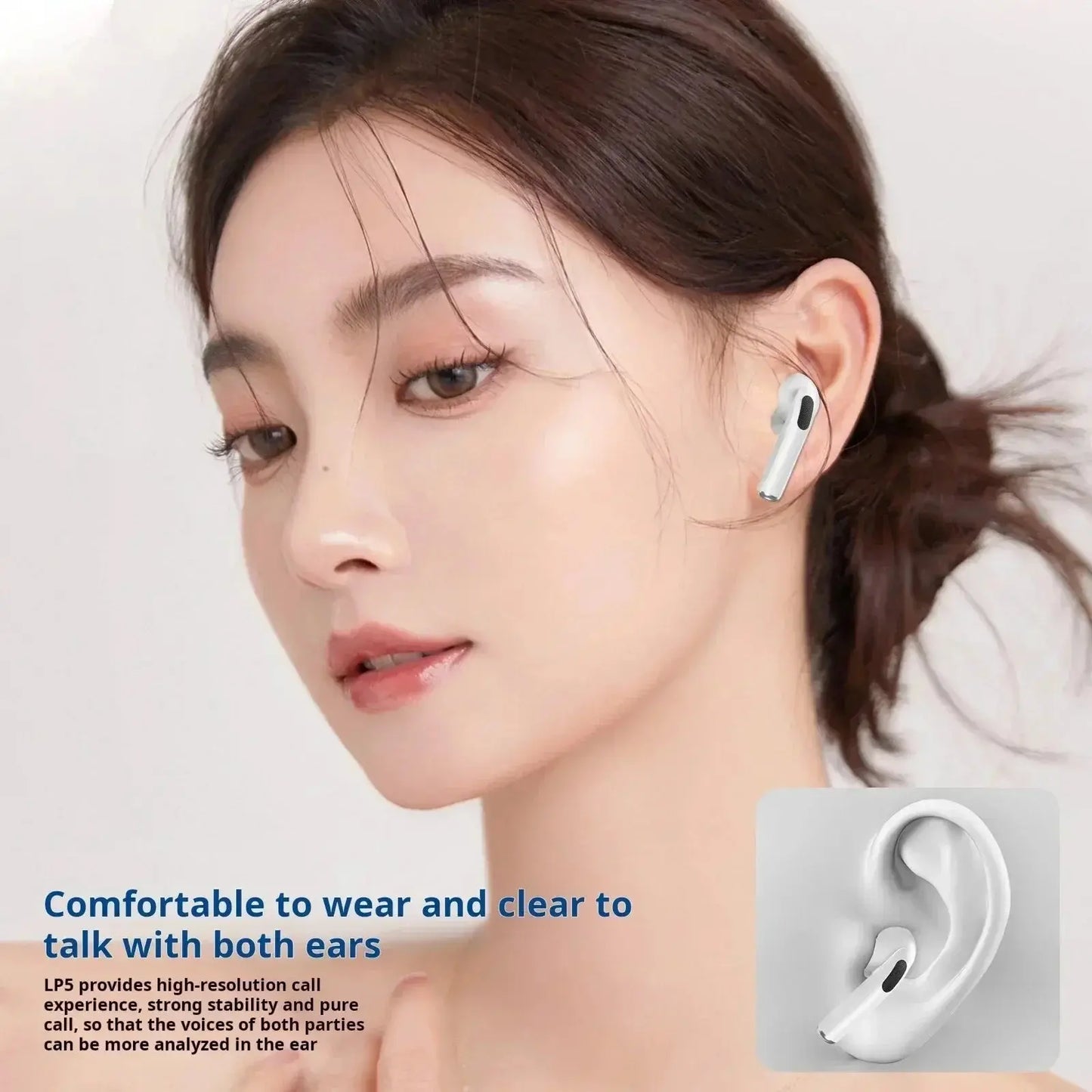 Air Pro True Wireless Bluetooth Earphones Headphones Bin Lanyard HiFi Sound Low Latency Noise Reduction Earbuds for IOS Android - TechElect