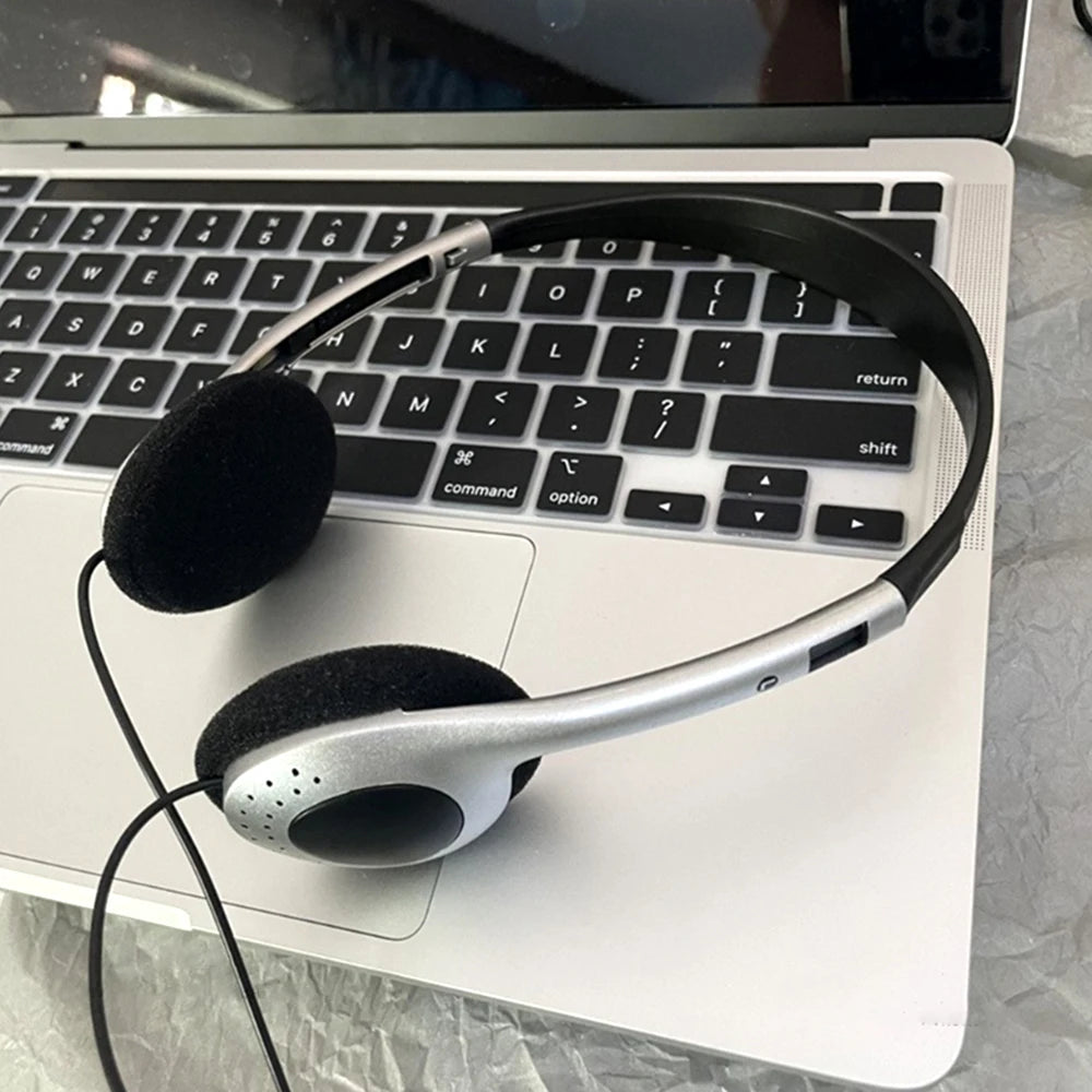 Headphones Personality Retro Headset Black Fashion Style Headset Over Ear Earbud 3.5mm Clear Headset Photo Props Personality - TechElect