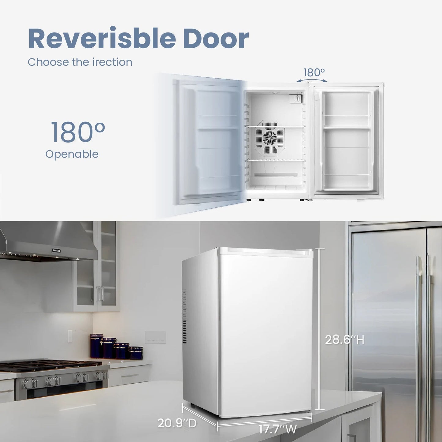 Yeego 70L Beverage Refrigerator - Stylish Mini Fridge with Glass Door, Ideal for Wine Storage, Perfect Under Counter Solution Techelectronicx