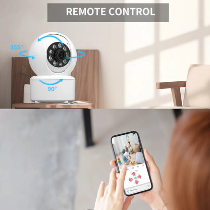 1080P Smart WIFI Security Protection Pet Baby Monitor Camera Full Color Night Vision Automatic Tracking Two-Way Audio ICSEE TechElect