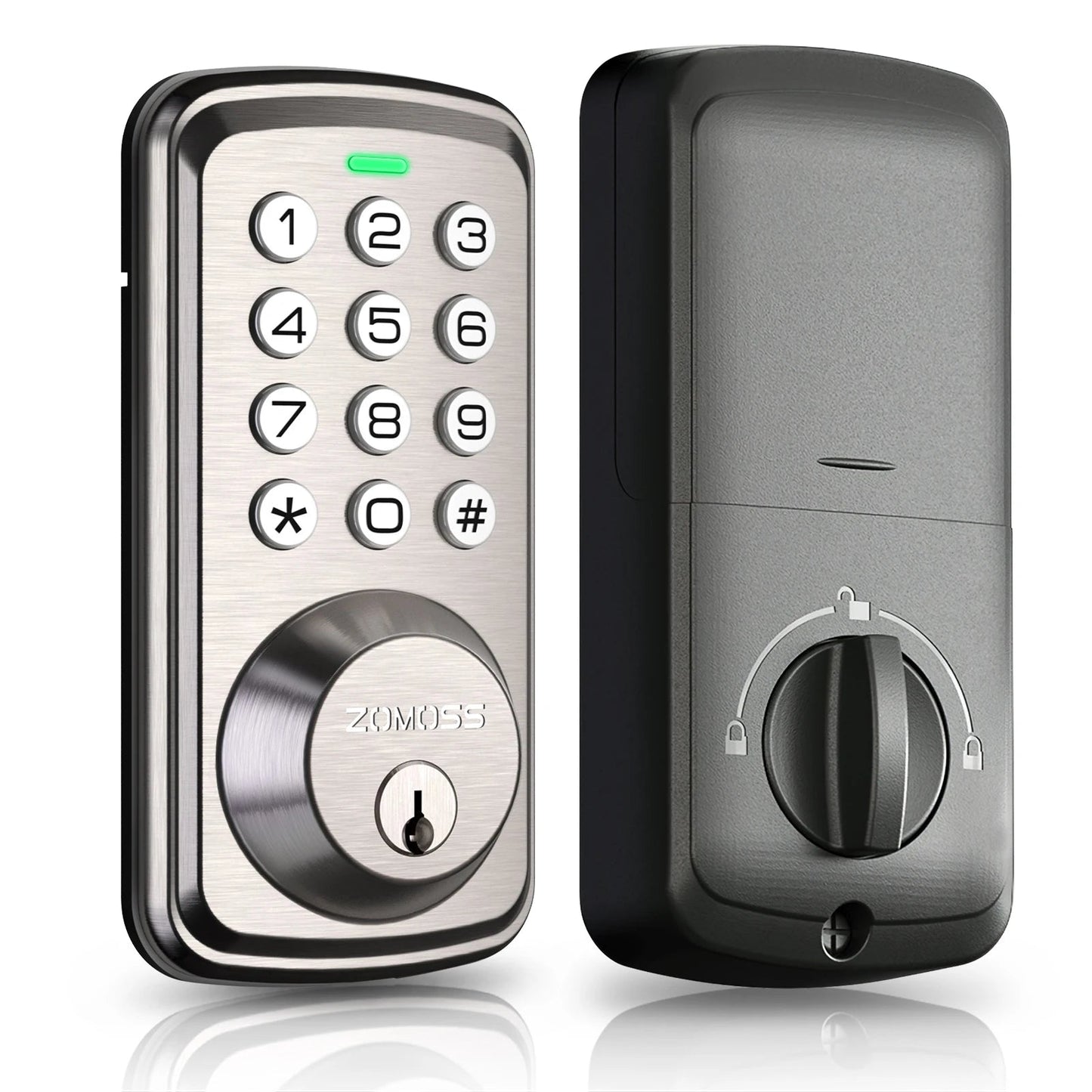 ZOMOSS Keypad Door Lock-Keyless Entry Door Lock-Smart Deadbolt Lock-Anti-Peeking Password-Auto Lock Easy To Install Techelectronicx