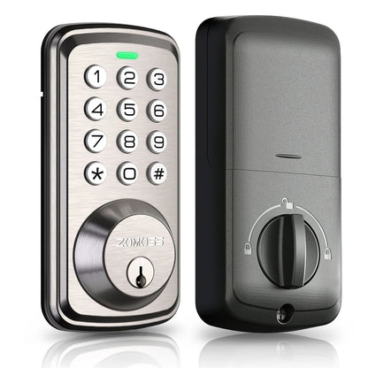 ZOMOSS Keypad Door Lock-Keyless Entry Door Lock-Smart Deadbolt Lock-Anti-Peeking Password-Auto Lock Easy To Install Techelectronicx