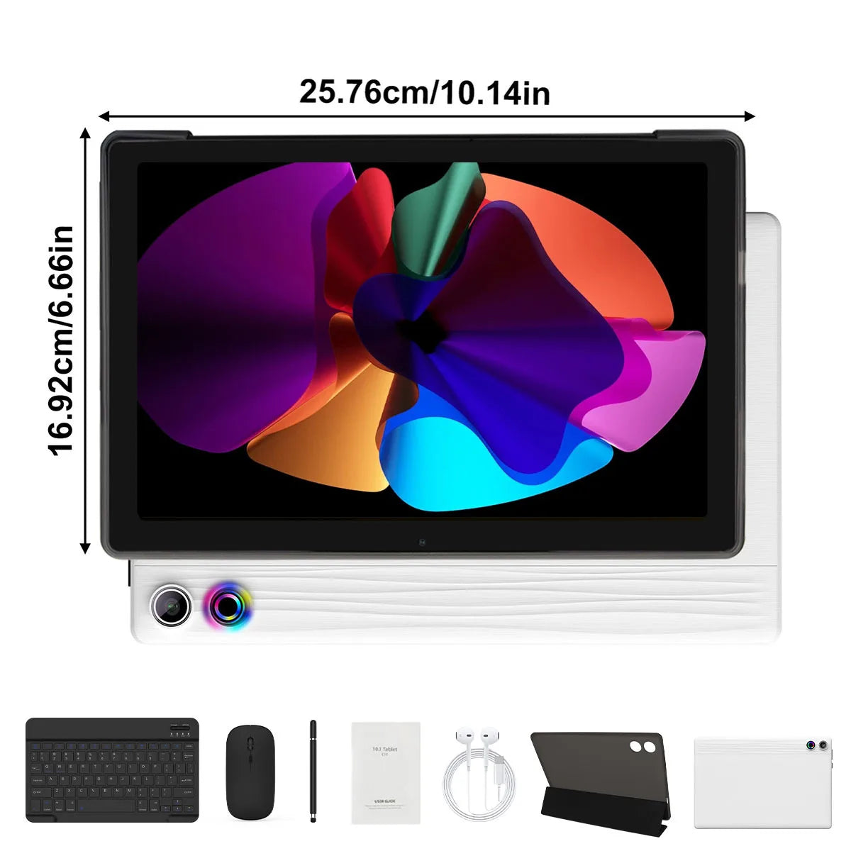 10.95 Inch Android 14 Tablet 14GB RAM 64GB ROM Octa-Core Processor 6800mAh With Keyboard Case Mouse Stylus 8 in 1 Tablet Kit TechElect