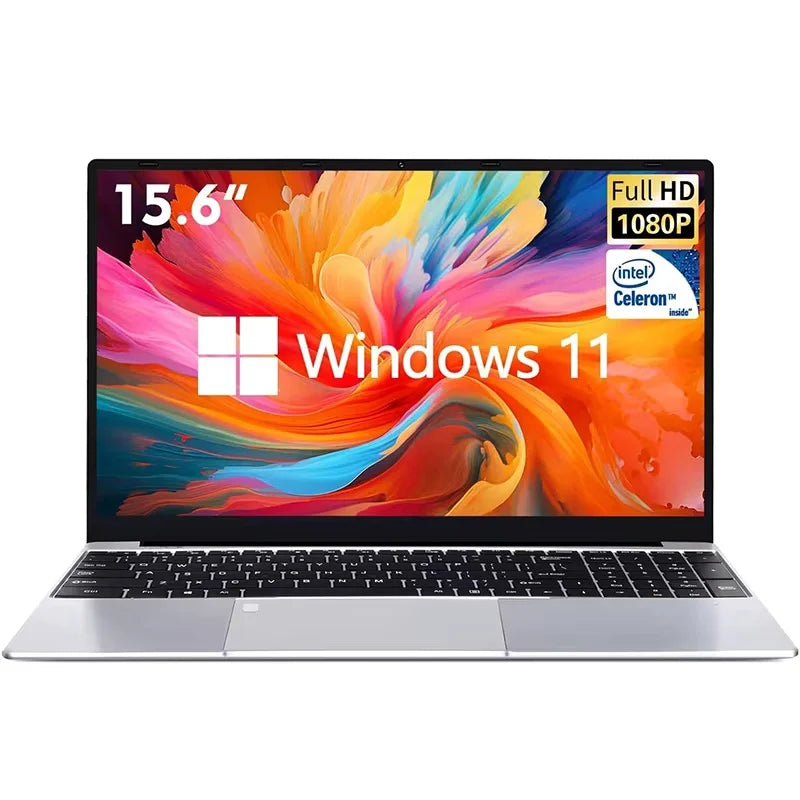 15.6 inch Laptop Computer Intel Celeron N5095 Notebook PC Gamer 16GB DDR4 1TB SSD Office Study PC Windows 11 Pro 1080P Laptops Techelectronicx