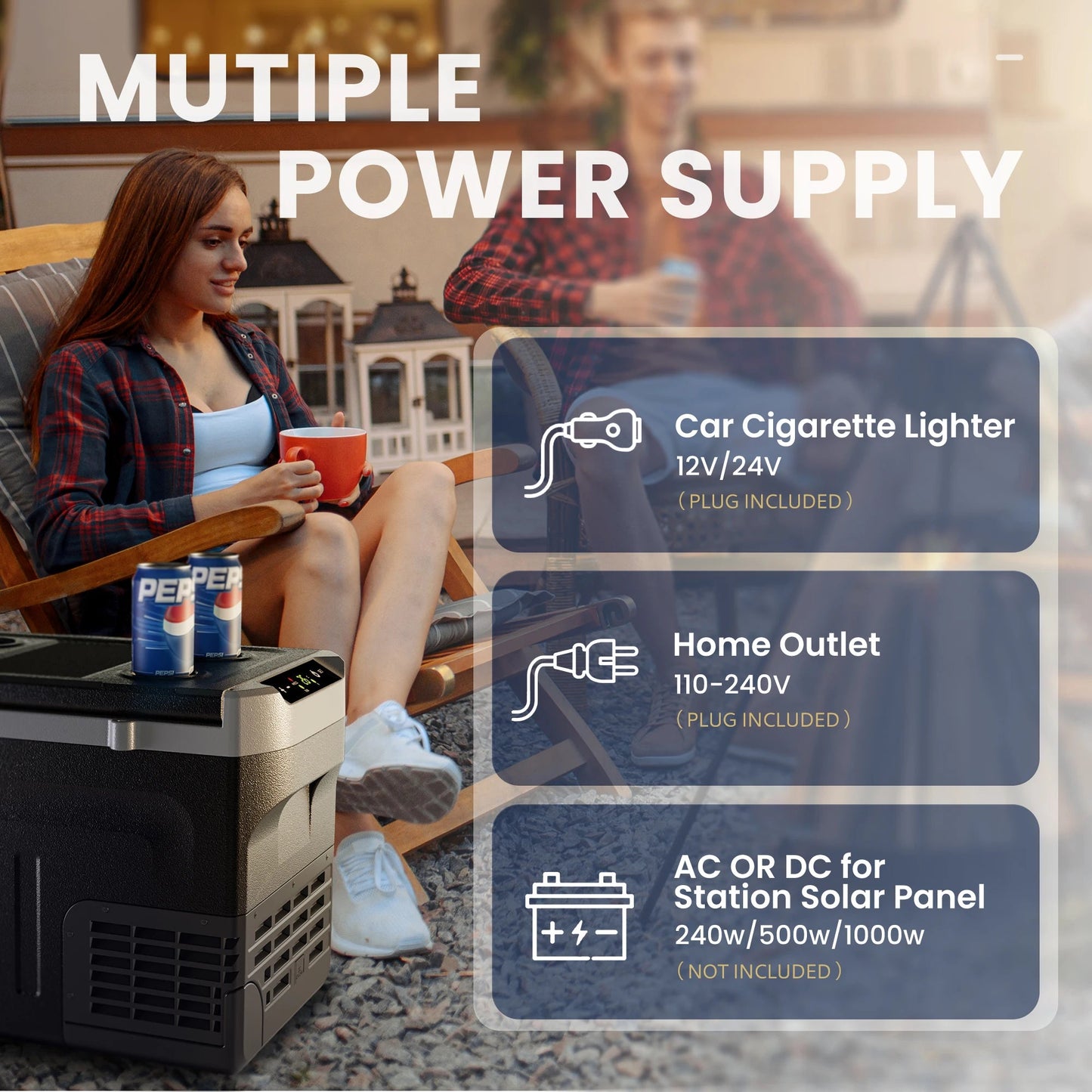 12 Volt Refrigerator, 31QT(29L) 12V Cooler, Compressor Electric Cooler -4℉~68℉,12/24V DC 110~240 Volt AC for RV/Camping Techelectronicx