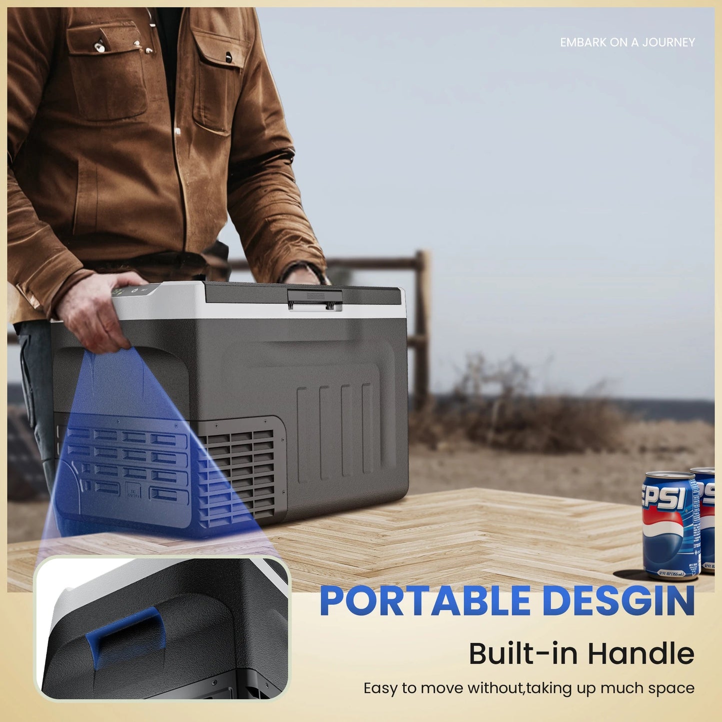 12 Volt Refrigerator, 31QT(29L) 12V Cooler, Compressor Electric Cooler -4℉~68℉,12/24V DC 110~240 Volt AC for RV/Camping Techelectronicx