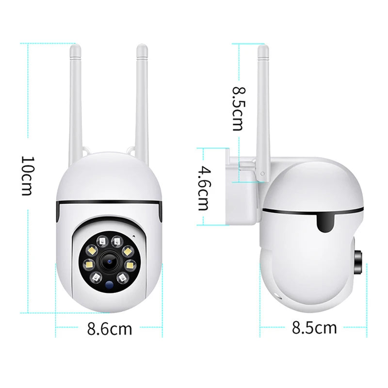 8MP Wifi IP Wireless Security Surveillance PTZ Camera 4X Zoom Cameras Tracking Two-way Audio HD Night Color Cam TechElect