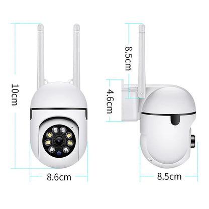 8MP Wifi IP Wireless Security Surveillance PTZ Camera 4X Zoom Cameras Tracking Two-way Audio HD Night Color Cam TechElect