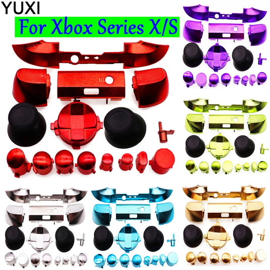 YUXI For Xbox Series S X Controller Replacement Buttons Chrome Plated LB RB LT RT Bumpers Triggers D-pad ABXY Techelectronicx