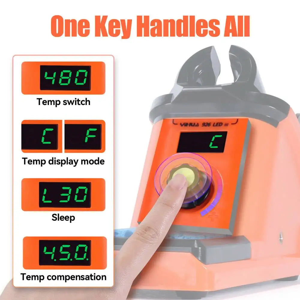 YIHUA 926LED-III Digital Electric Soldering Iron Kit with Helping Hands 960I Adjustable Temperature Portable Soldering Station Techelectronicx