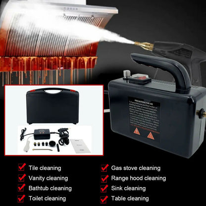 110V-240V High Temperature Steam Cleaner For Hood Air Conditioner Car Mobile Cleaning Machine Pumping Sterilization Disinfector Techelectronicx