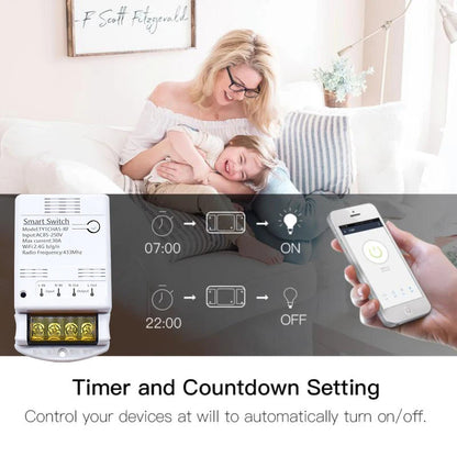 ZIGBEE/WiFi Smart Switch 30A 6600W/4000W Tuya Relay Module AC DC 7-32V 85-250V Timer Home Automation Alexa DIY Smartlife APP Techelectronicx