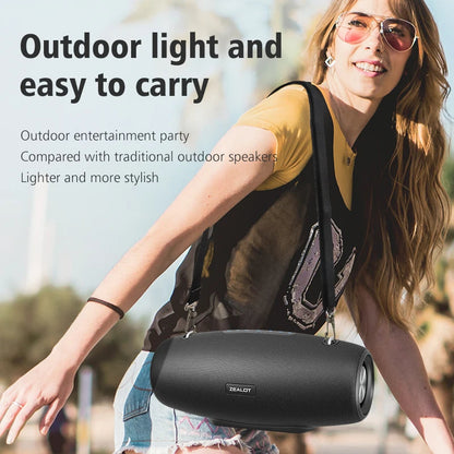 ZEALOT-S67 Bluetooth Speaker 60W Output Power Bluetooth Speaker with Excellent Bass Performace Hifi Portable Boombox Techelectronicx