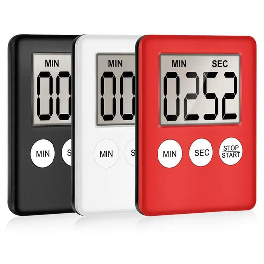 Magnet Kitchen Cooking Timers LCD Digital Screen Kitchen Timer Square Cooking Timer Count Up Countdown Alarm Clock For Cooking Techelectronicx