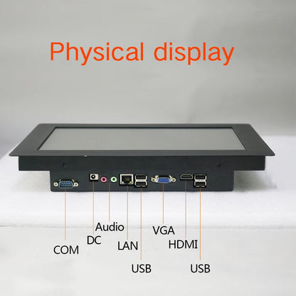 10" 12" 15 Inch Industrial Computer All In One PC Mini Tablet Panel With Resistive Touch Screen Intel Core i3 with Win 10 PRO Techelectronicx